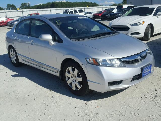 2HGFA16589H361020 - 2009 HONDA CIVIC LX SILVER photo 1