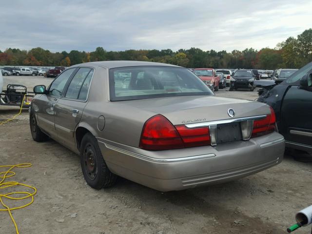 2MEFM74W23X637076 - 2003 MERCURY GRAND MARQ BEIGE photo 3