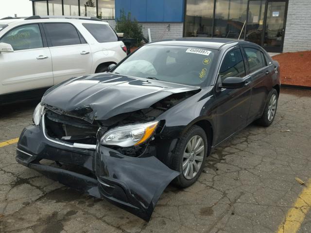 1C3CCBBB4CN163924 - 2012 CHRYSLER 200 BLACK photo 2