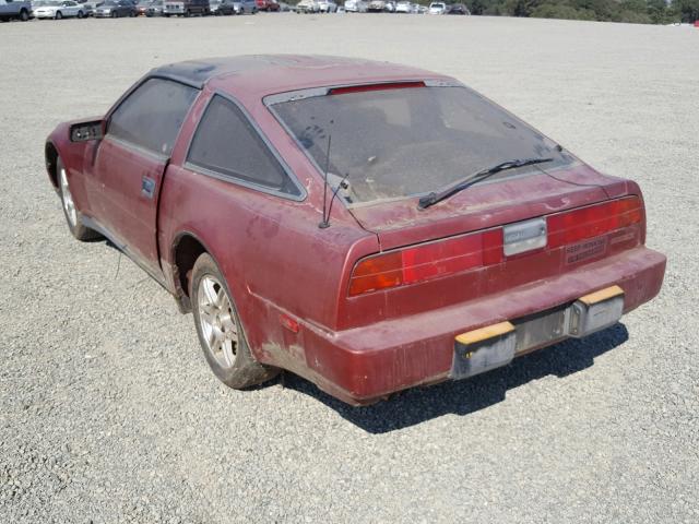 JN1HZ16S6HX127199 - 1987 NISSAN 300ZX 2+2 BURGUNDY photo 3