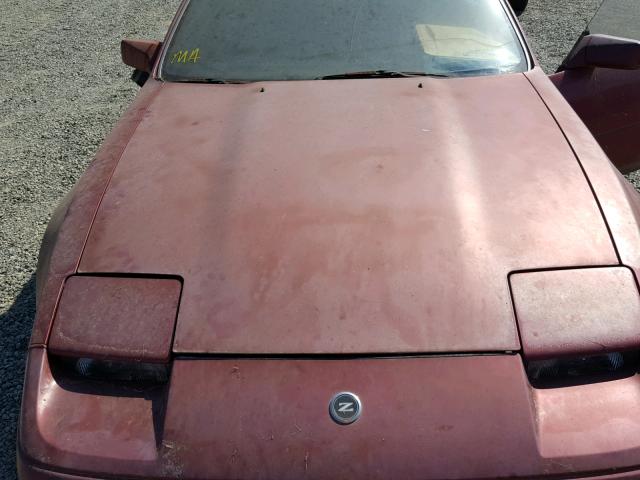 JN1HZ16S6HX127199 - 1987 NISSAN 300ZX 2+2 BURGUNDY photo 7