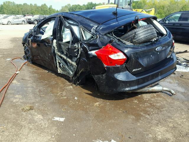 1FAHP3N22CL433970 - 2012 FORD FOCUS TITA BLACK photo 3