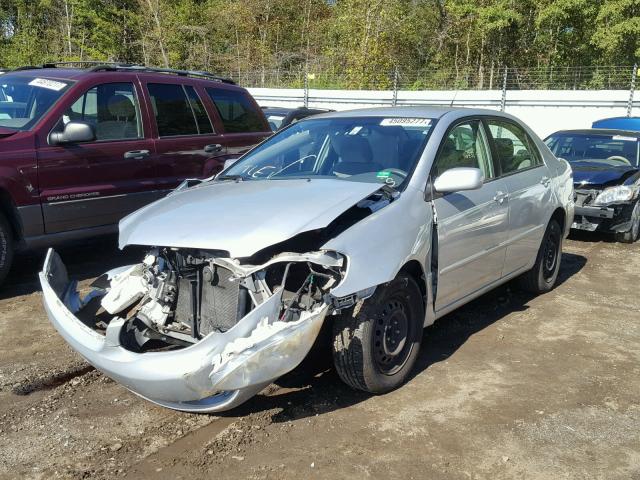 1NXBR30E07Z876660 - 2007 TOYOTA COROLLA SILVER photo 2