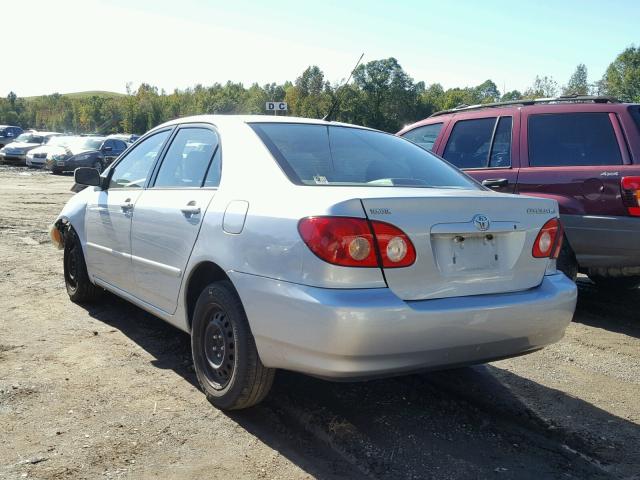 1NXBR30E07Z876660 - 2007 TOYOTA COROLLA SILVER photo 3