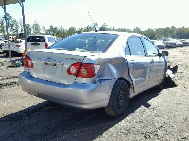 1NXBR30E07Z876660 - 2007 TOYOTA COROLLA SILVER photo 4