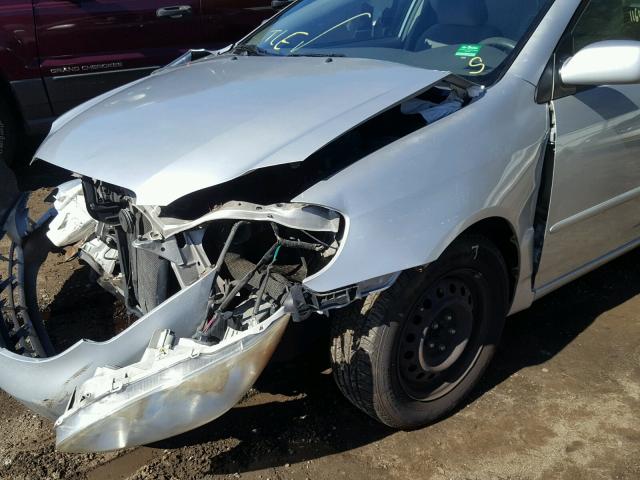 1NXBR30E07Z876660 - 2007 TOYOTA COROLLA SILVER photo 9