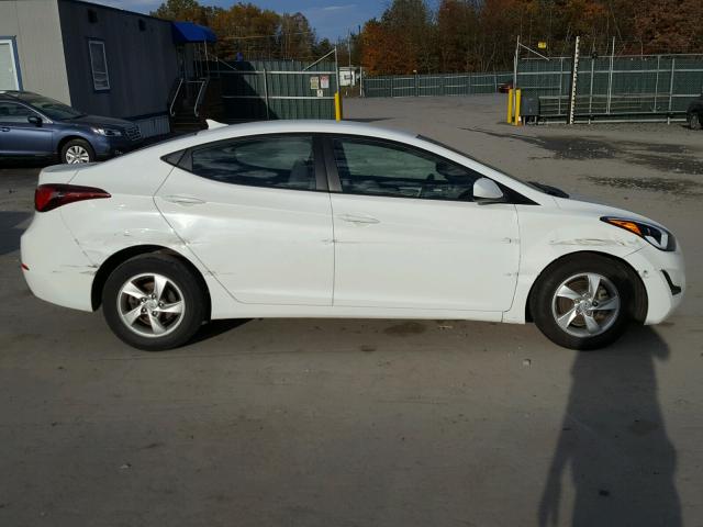 5NPDH4AE6EH512254 - 2014 HYUNDAI ELANTRA SE WHITE photo 9