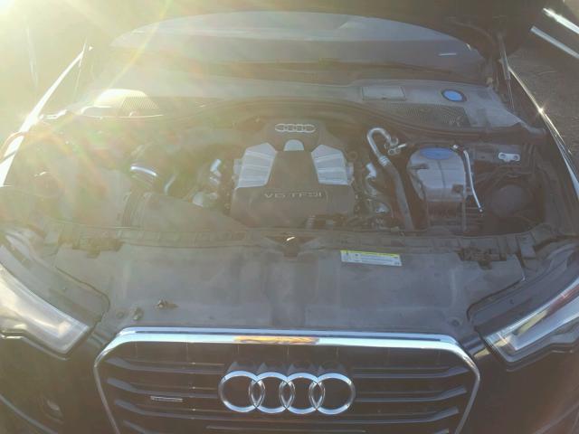 WAUHGAFC4EN035153 - 2014 AUDI A6 PRESTIG BLACK photo 7