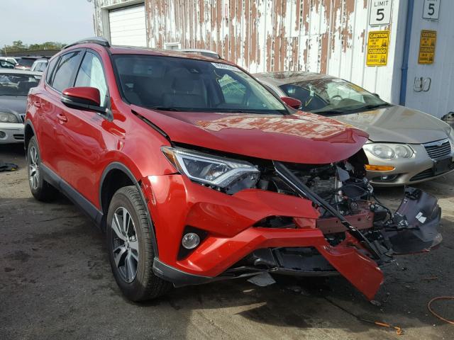 2T3RFREVXHW577513 - 2017 TOYOTA RAV4 XLE RED photo 1