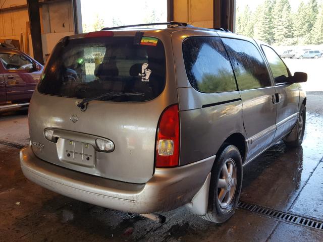 4N2ZN16T91D810105 - 2001 NISSAN QUEST SE TAN photo 4