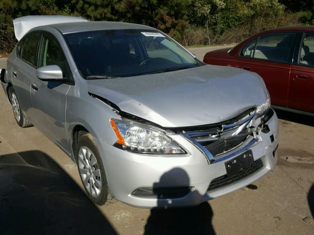 3N1AB7AP0FL666261 - 2015 NISSAN SENTRA S GRAY photo 1