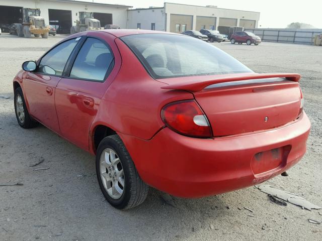 1P3ES46C7YD855937 - 2000 PLYMOUTH NEON BASE 红色 照片 3