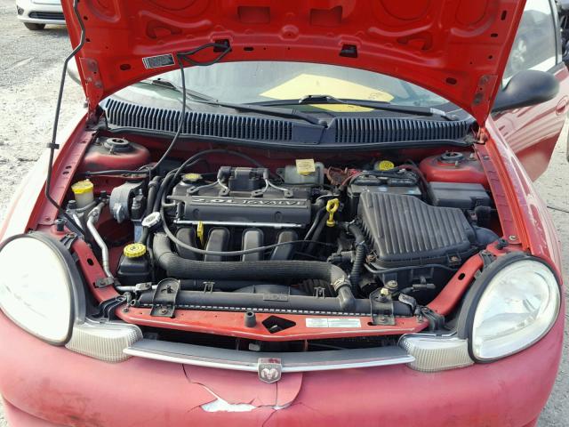 1P3ES46C7YD855937 - 2000 PLYMOUTH NEON BASE 红色 照片 7