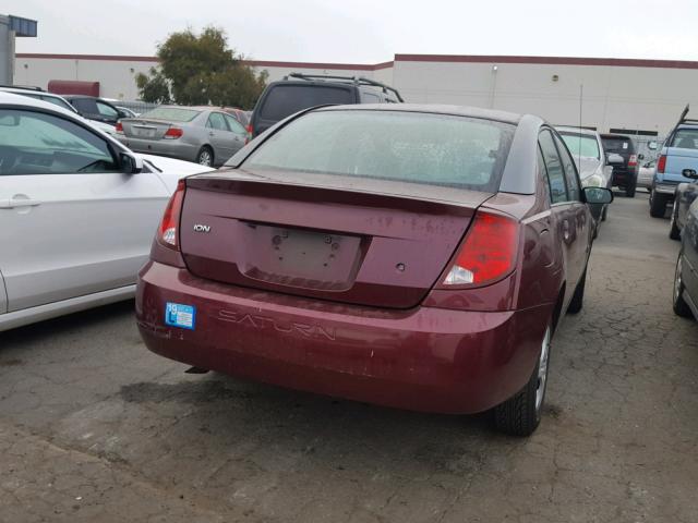 1G8AF52F03Z112213 - 2003 SATURN ION LEVEL RED photo 4