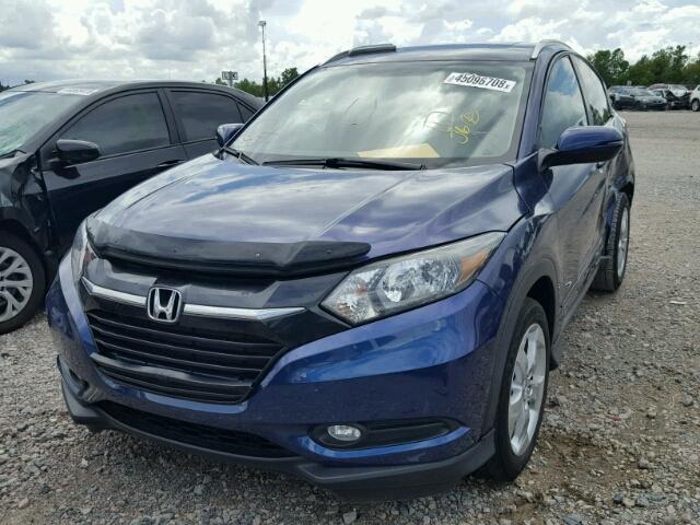 3CZRU5H7XGM728274 - 2016 HONDA HR-V EXL BLUE photo 2