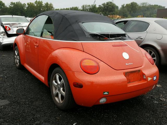 3VWCD31Y05M368252 - 2005 VOLKSWAGEN NEW BEETLE 橙色 照片 3
