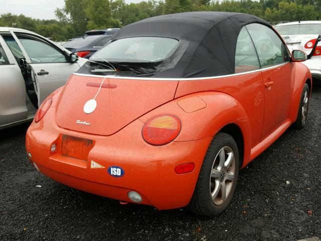 3VWCD31Y05M368252 - 2005 VOLKSWAGEN NEW BEETLE 橙色 照片 4