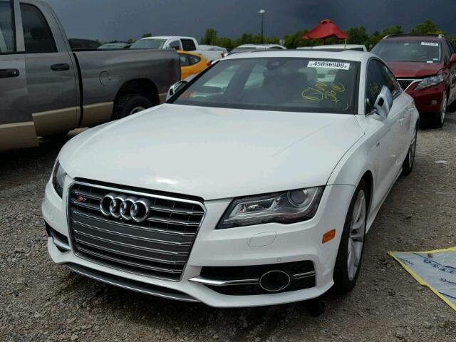 WAU32AFC2DN074167 - 2013 AUDI S7 PRESTIG WHITE photo 2