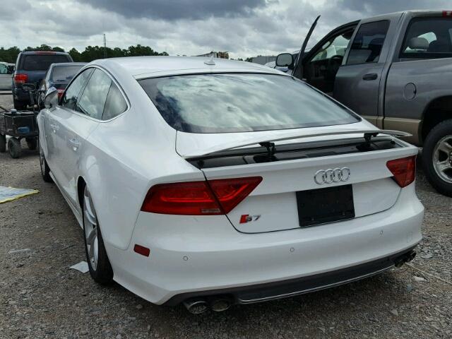 WAU32AFC2DN074167 - 2013 AUDI S7 PRESTIG WHITE photo 3