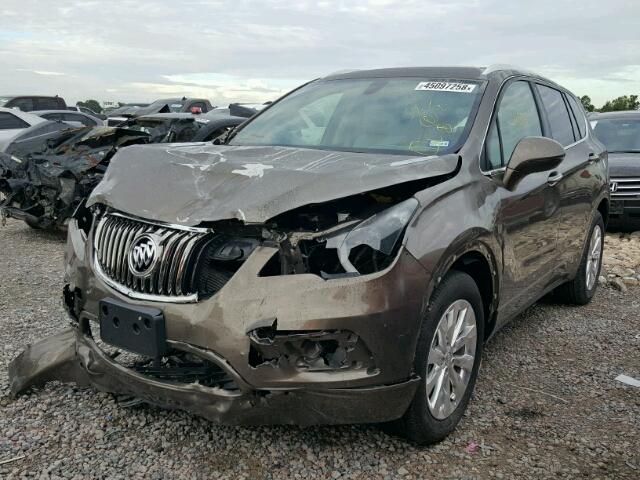 LRBFXBSA4HD129675 - 2017 BUICK ENVISION E BROWN photo 2