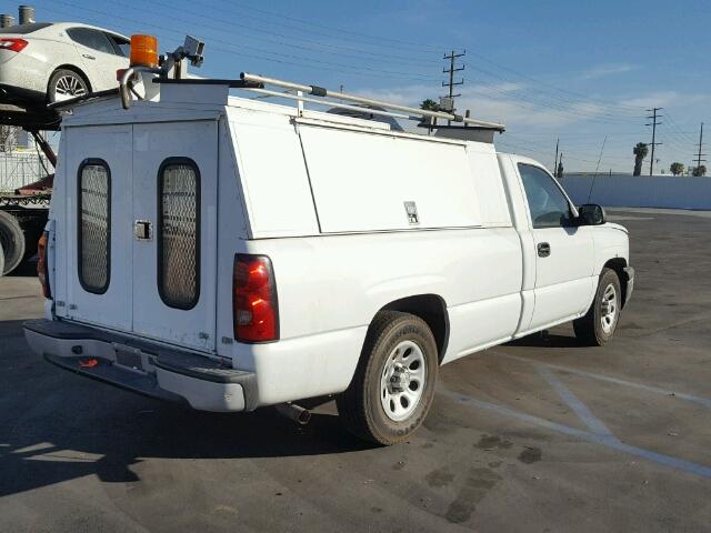 1GCEC14X47Z149530 - 2007 CHEVROLET SILVERADO WHITE photo 4