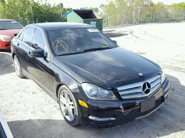 WDDGF8AB3DR276384 - 2013 MERCEDES-BENZ C BLACK photo 1