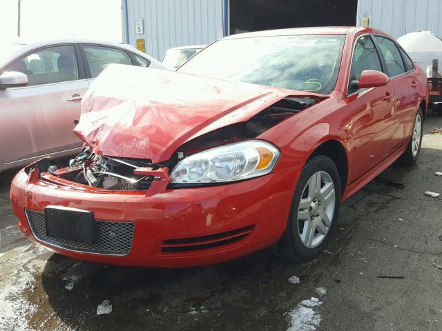 2G1WG5E38D1188498 - 2013 CHEVROLET IMPALA RED photo 2