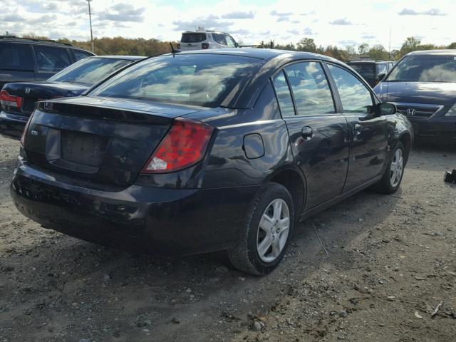 1G8AJ58F77Z208755 - 2007 SATURN ION BLACK photo 4