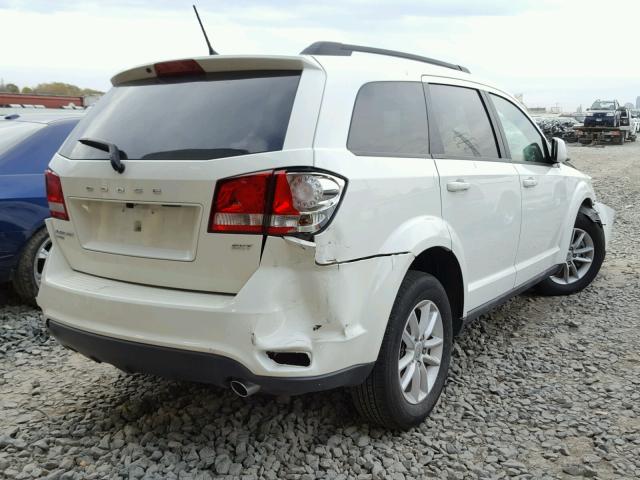 3C4PDDBG7GT113090 - 2016 DODGE JOURNEY SX WHITE photo 4