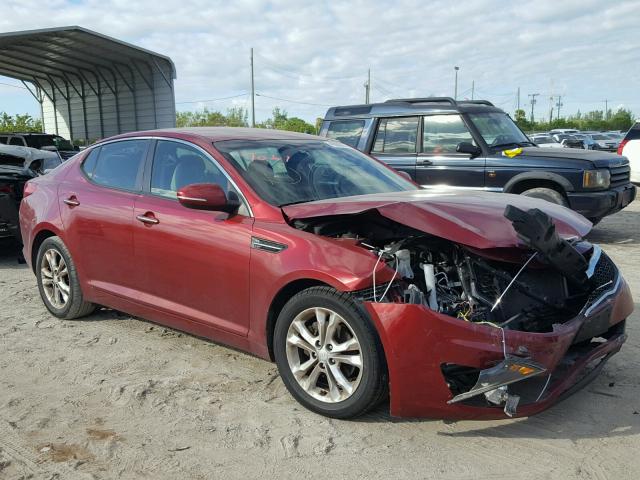 5XXGM4A70DG225836 - 2013 KIA OPTIMA LX RED photo 1