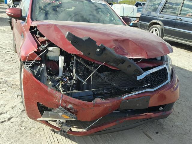 5XXGM4A70DG225836 - 2013 KIA OPTIMA LX RED photo 9