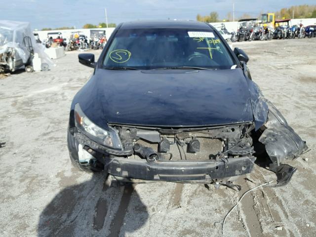 1HGCS12839A011065 - 2009 HONDA ACCORD BLACK photo 7