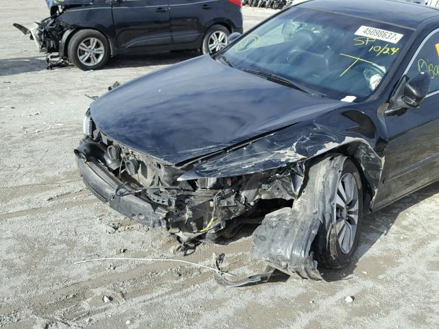 1HGCS12839A011065 - 2009 HONDA ACCORD BLACK photo 9