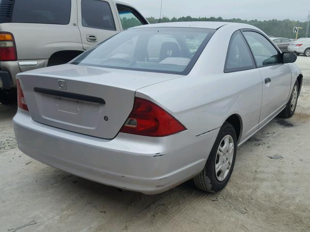 1HGEM21241L109164 - 2001 HONDA CIVIC DX SILVER photo 4