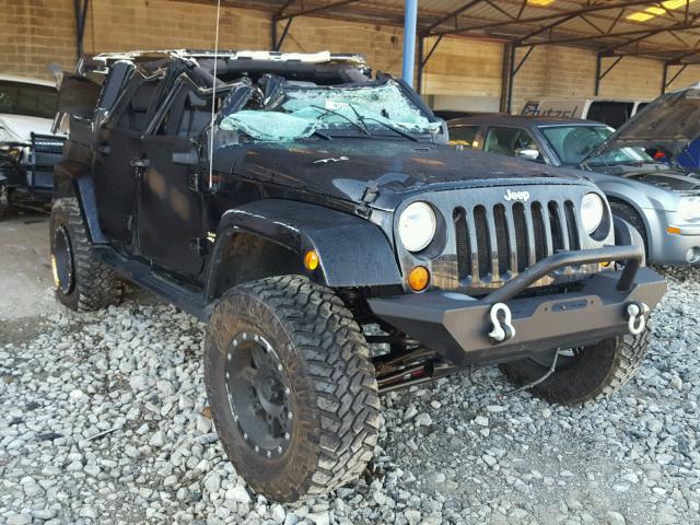 1J8GA59127L219192 - 2007 JEEP WRANGLER BLACK photo 1