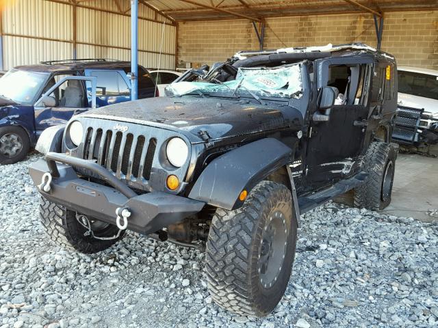 1J8GA59127L219192 - 2007 JEEP WRANGLER BLACK photo 2