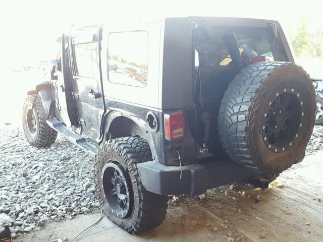 1J8GA59127L219192 - 2007 JEEP WRANGLER BLACK photo 3