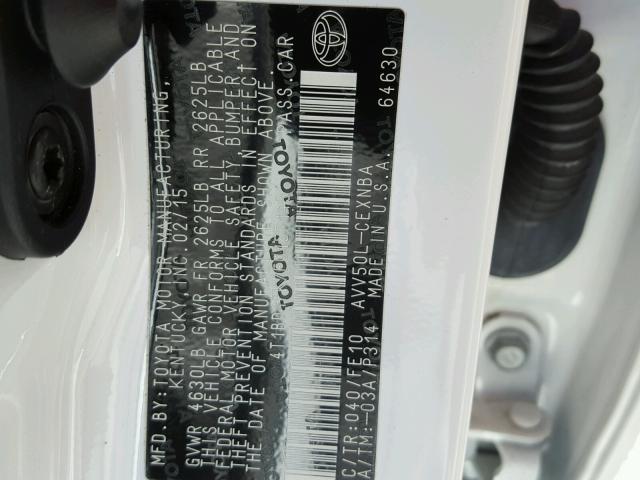 4T1BD1FK7FU157145 - 2015 TOYOTA CAMRY HYBR WHITE photo 10