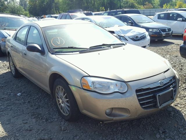 1C3EL56R64N377560 - 2004 CHRYSLER SEBRING LX GOLD photo 1