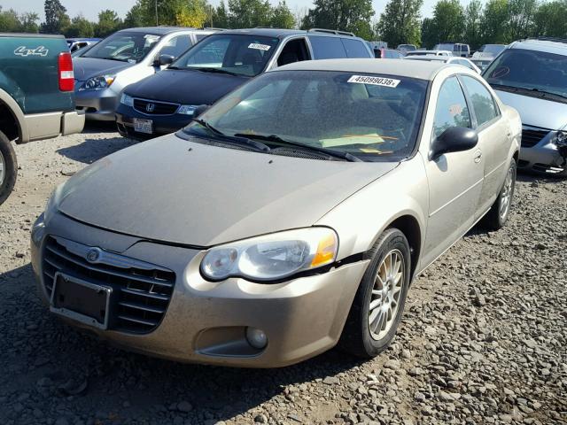 1C3EL56R64N377560 - 2004 CHRYSLER SEBRING LX GOLD photo 2