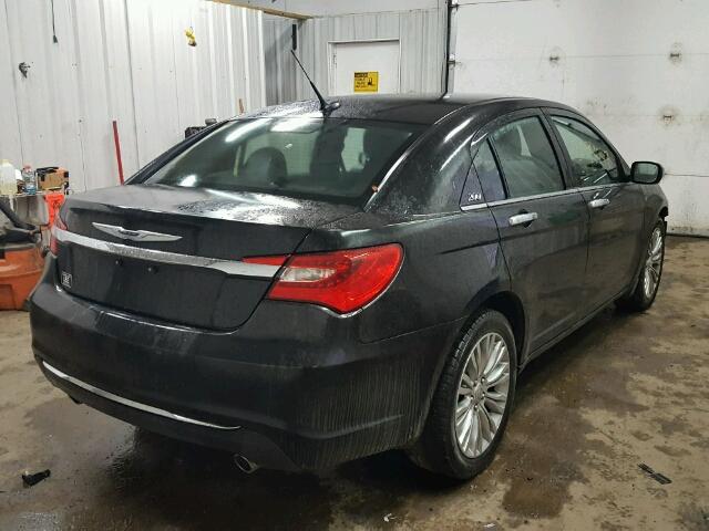 1C3BC2FG8BN503530 - 2011 CHRYSLER 200 LIMITE BLACK photo 4