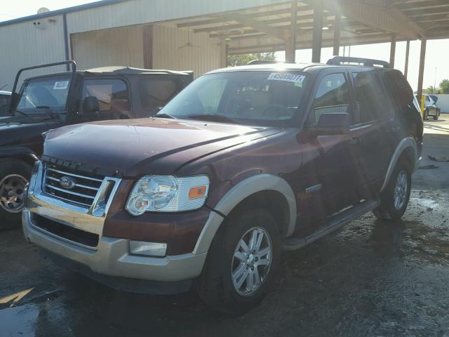 1FMEU64EX8UA15608 - 2008 FORD EXPLORER PURPLE photo 2