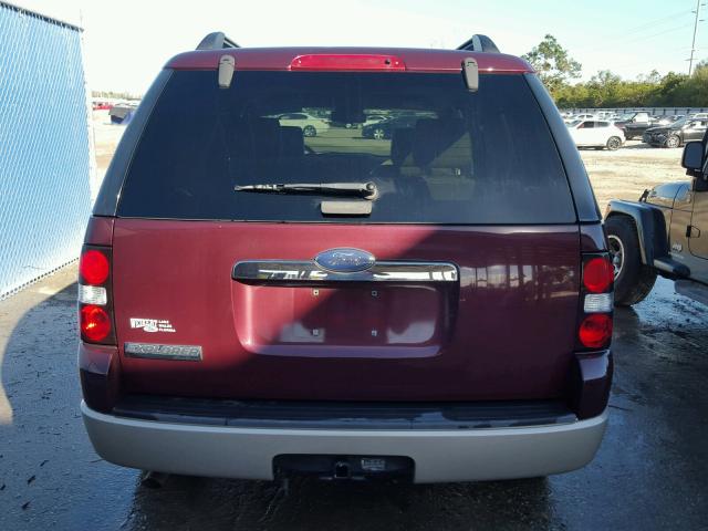 1FMEU64EX8UA15608 - 2008 FORD EXPLORER PURPLE photo 9