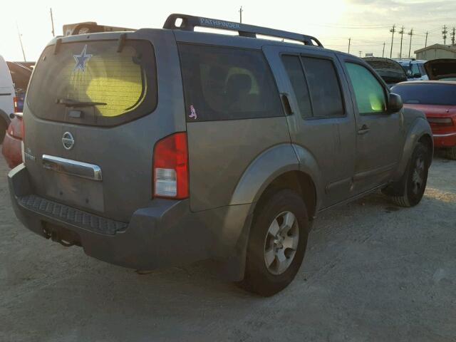 5N1AR18UX7C603002 - 2007 NISSAN PATHFINDER GRAY photo 4