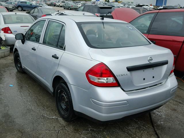 3N1CC1APXBL467652 - 2011 NISSAN VERSA S SILVER photo 3