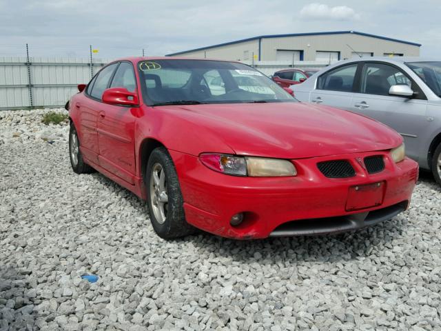 1G2WP52K02F163124 - 2002 PONTIAC GRAND PRIX RED photo 1