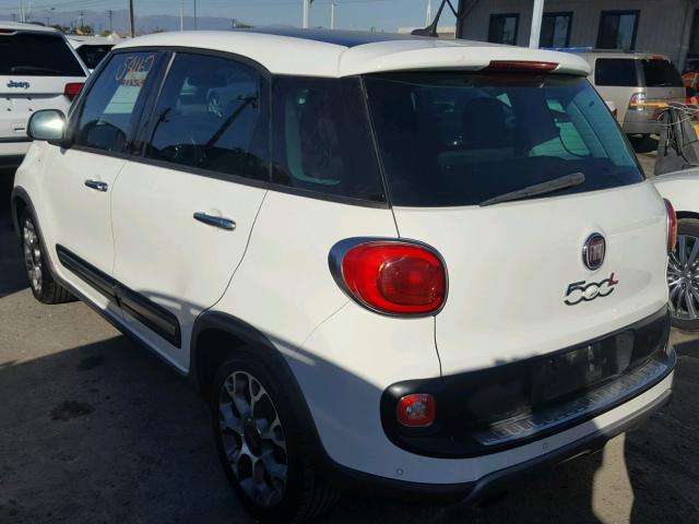 ZFBCFADH3EZ018290 - 2014 FIAT 500L WHITE photo 3