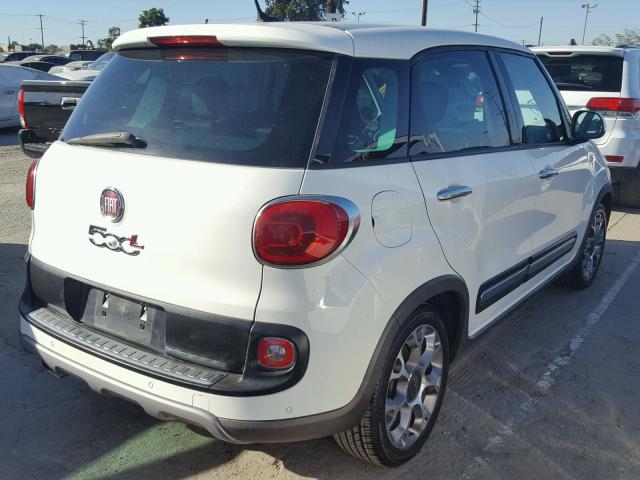 ZFBCFADH3EZ018290 - 2014 FIAT 500L WHITE photo 4