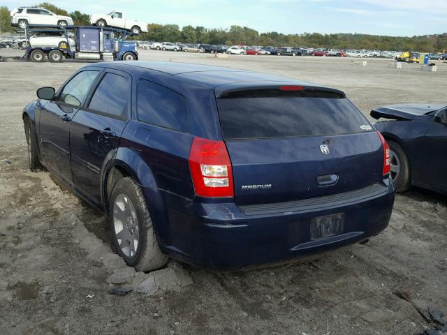 2D4FV47T06H447471 - 2006 DODGE MAGNUM BLUE photo 3