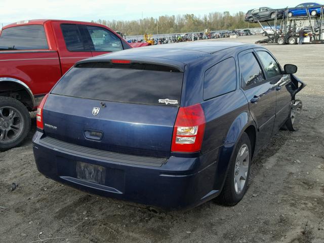 2D4FV47T06H447471 - 2006 DODGE MAGNUM BLUE photo 4